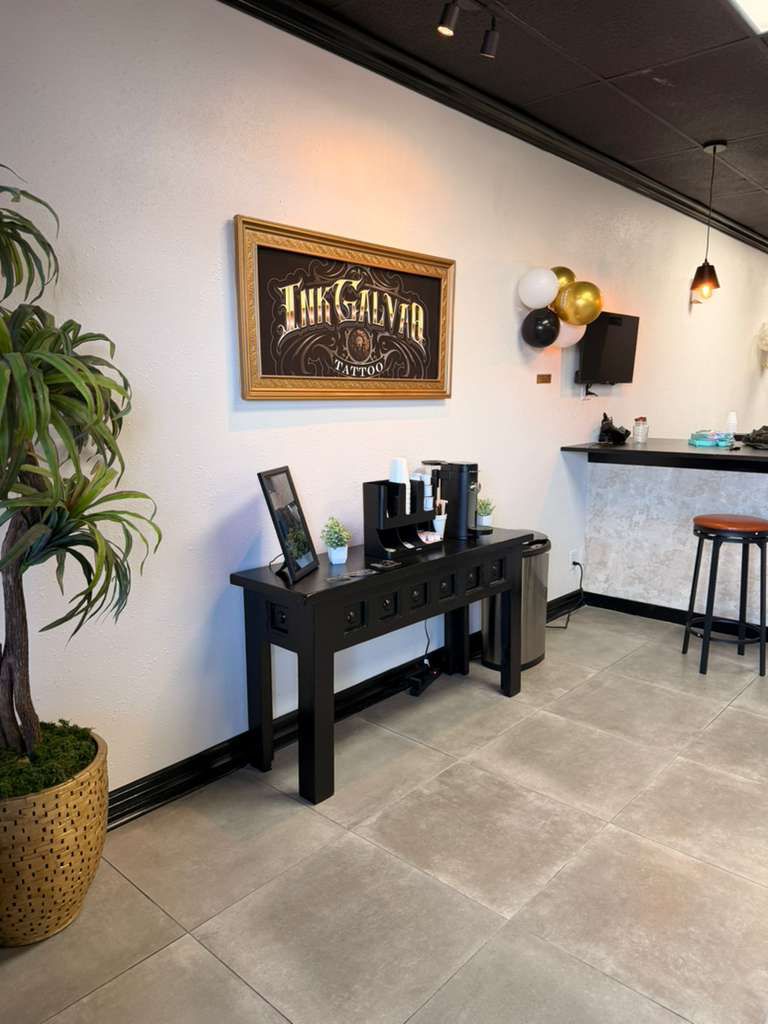 Interior of the Ink Galvao Tattoo studio