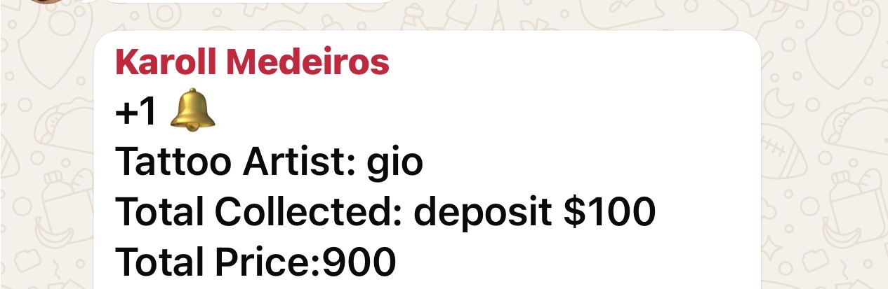 Venda fechada — Gio — ticket $905