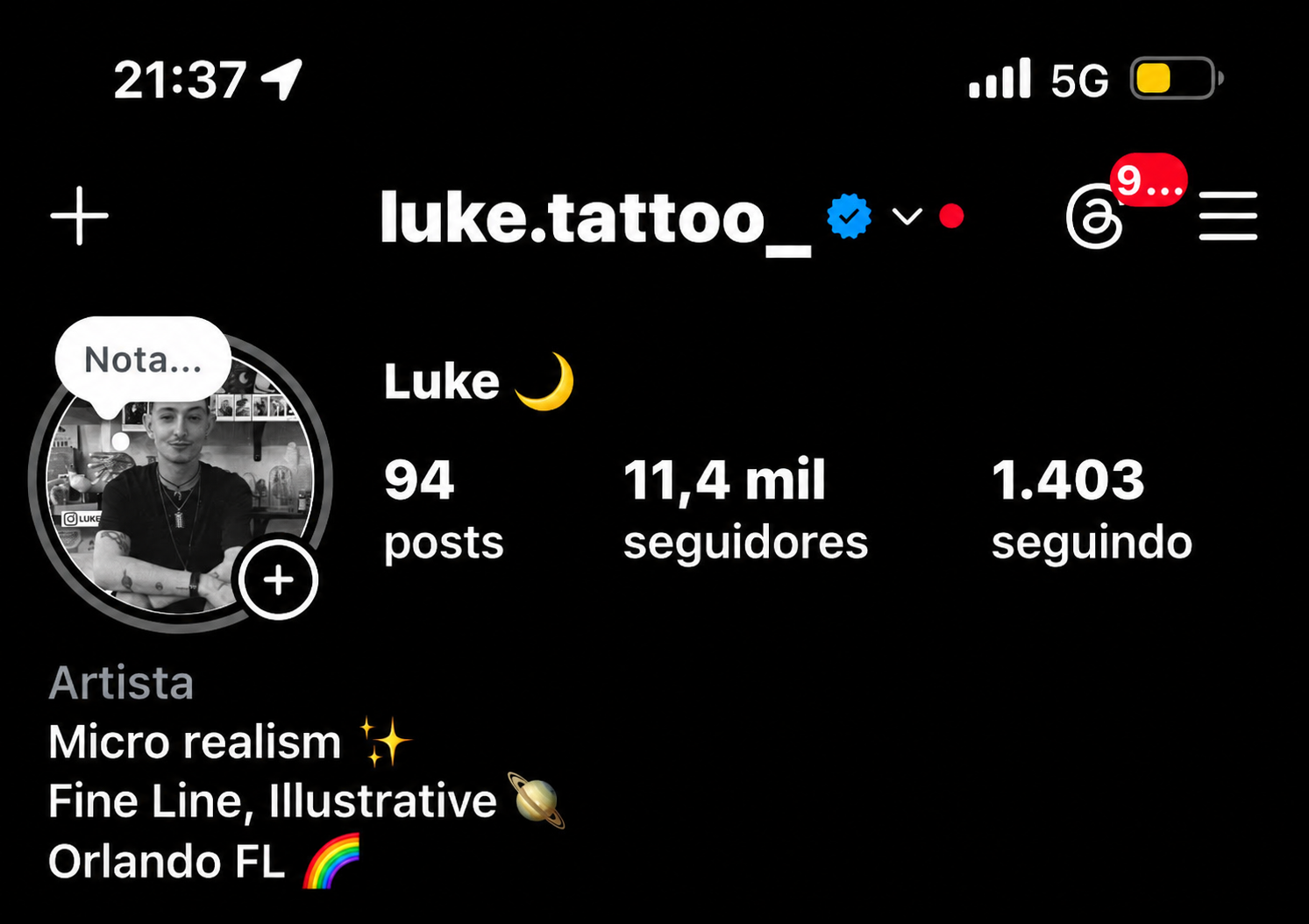 @luke.tattoo_ profile with 11.4K followers — now